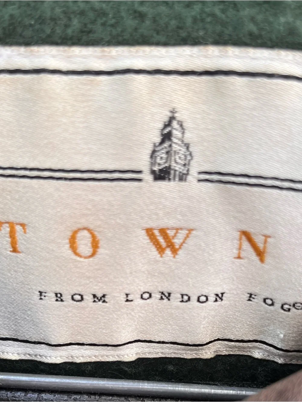 Towne From London Fog Green Gray Utility Field Jacket